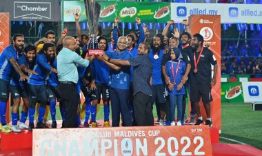 ކްލަބް މޯލްޑިވްސް ކަޕް: ޗެންޕިއަން ފެނަކަ އަށް ރައީސް ތަށި ދެއްވައިފި