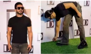 ރަންވީރު ސިންގް ކުނި ހޮވުމުން ތަފާތު ރިއެކްޝަން