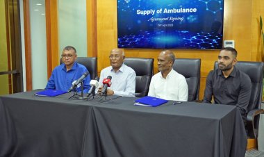 އައު އެމްޑީއާއެކު އެސްޓީއޯއިން 20 އެންބިއުލާންސް