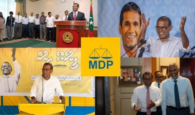 ދެފަހަރުމަތިން އެމްޑީޕީ މެންބަރުން މަގުމަތިކޮށްލީ ނަޝީދު!